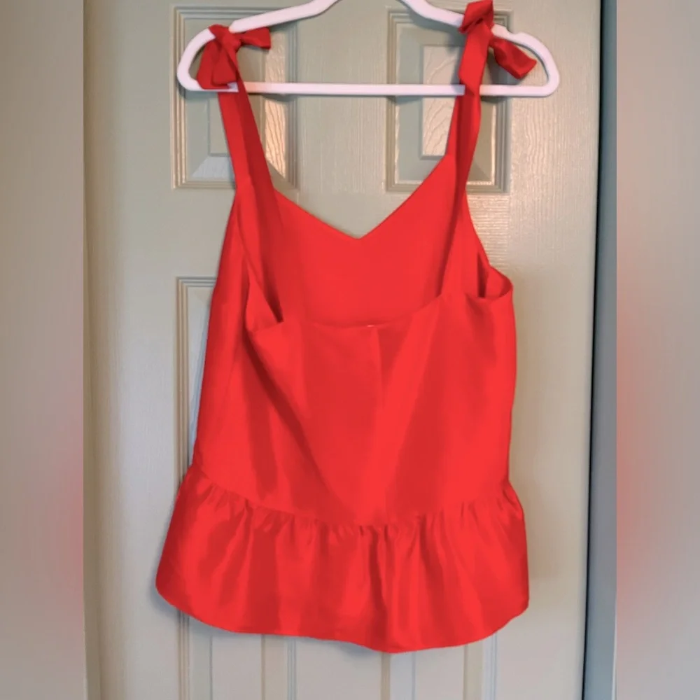 J.Crew Silk Tie Strap Babydoll Swing Top | Size 4